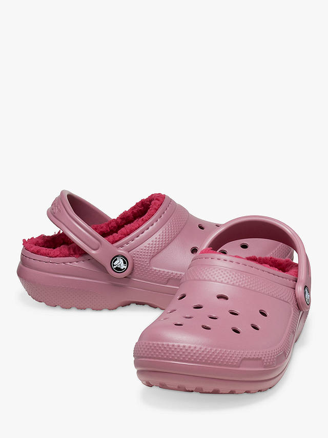 Crocs Classic Lined Clogs, Dark Pink