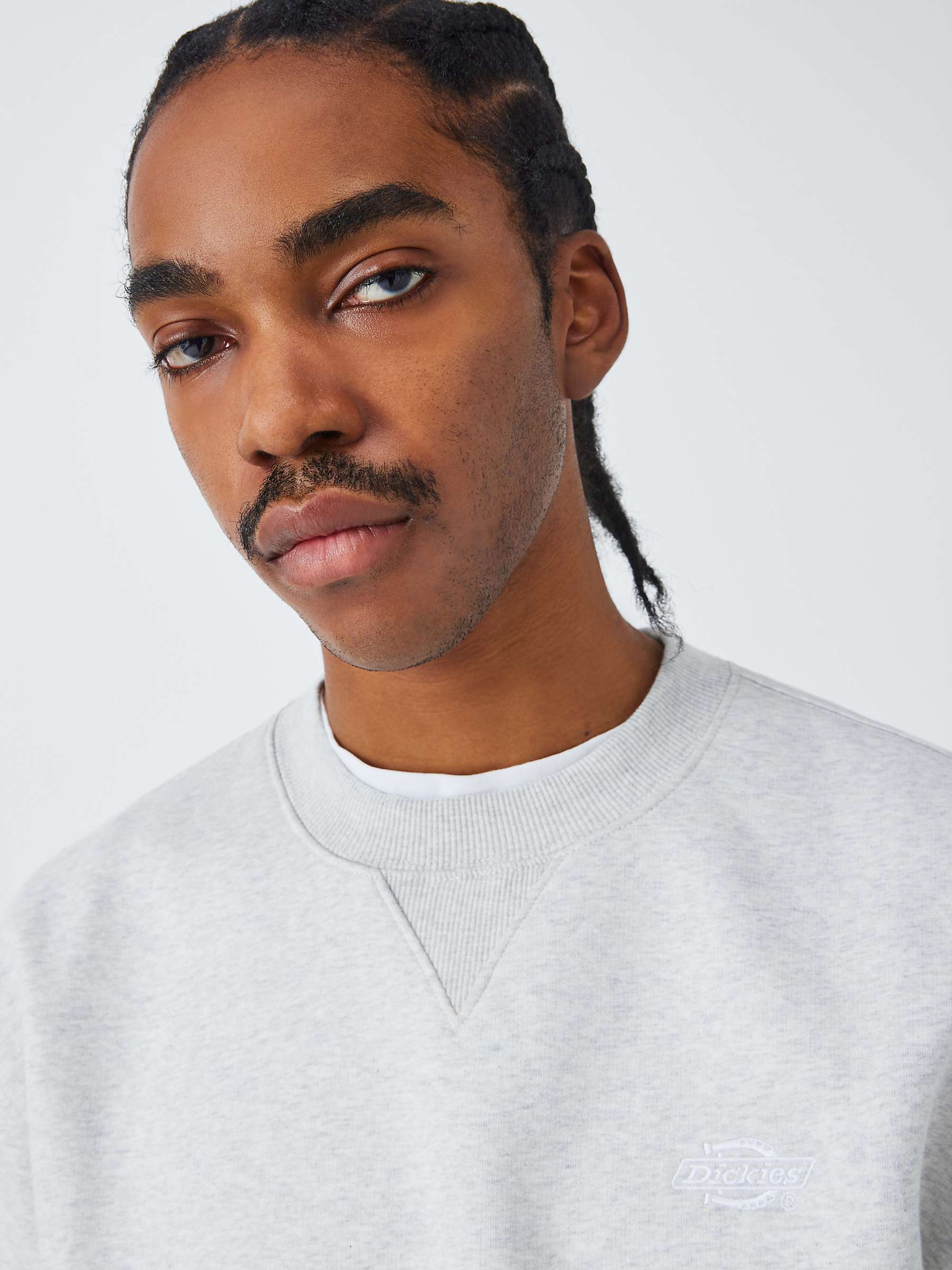 Buy Dickies Summerdale Relaxed Fit Jumper, Light Grey Online at johnlewis.com