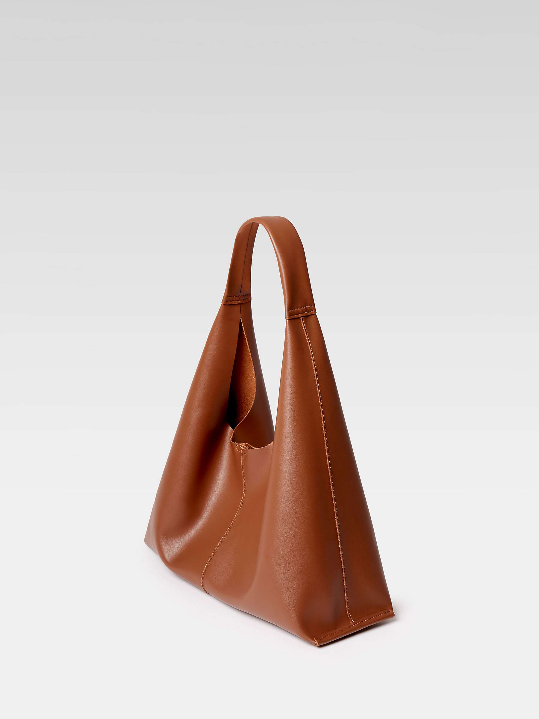 Buy French Connection Slouchy Handbag, Brown Online at johnlewis.com