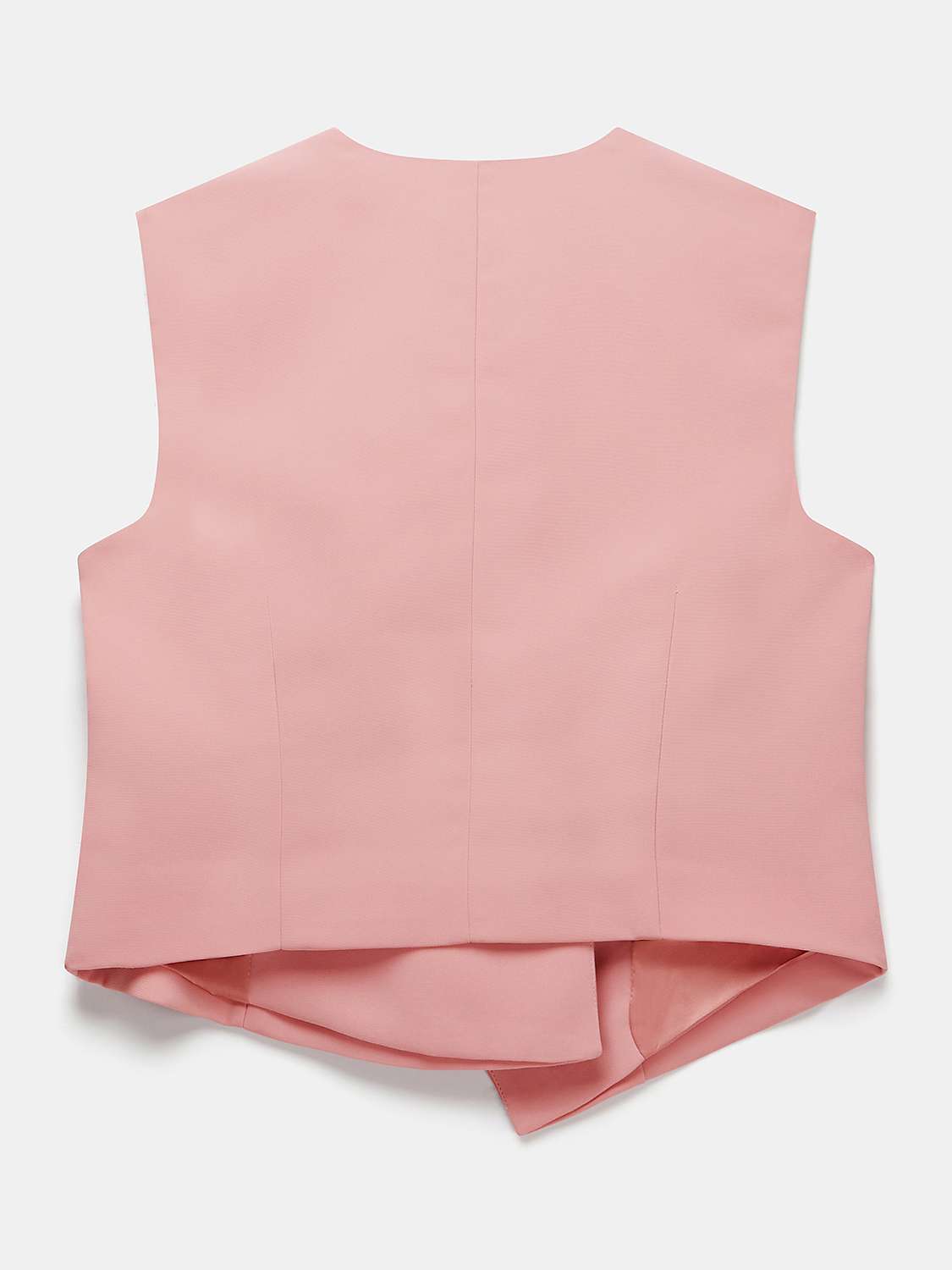 Buy Mint Velvet Asymmetric Tailored Waistcoat, Pink Online at johnlewis.com