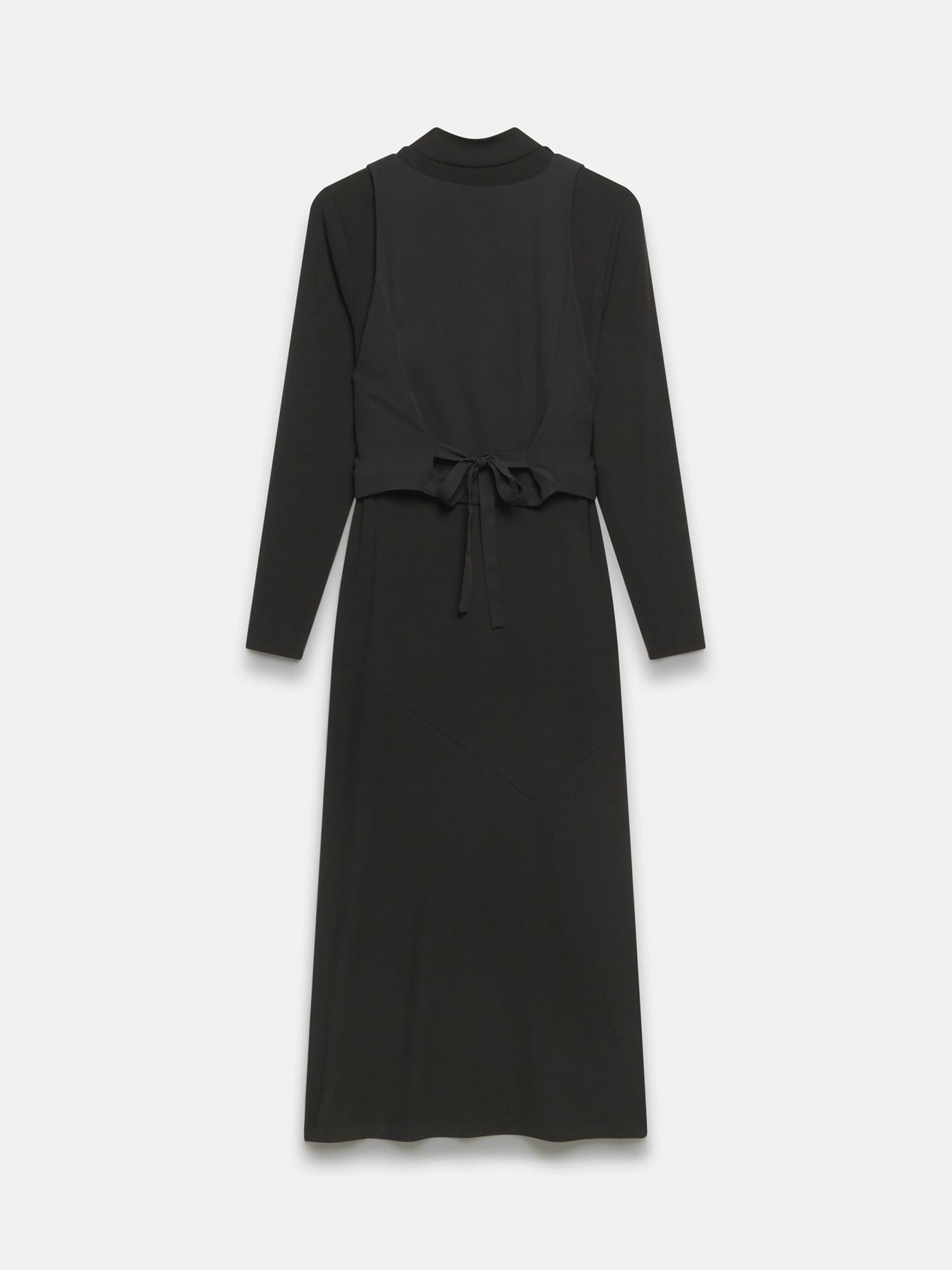 Buy Mint Velvet Waistcoat Midi Dress, Black Online at johnlewis.com