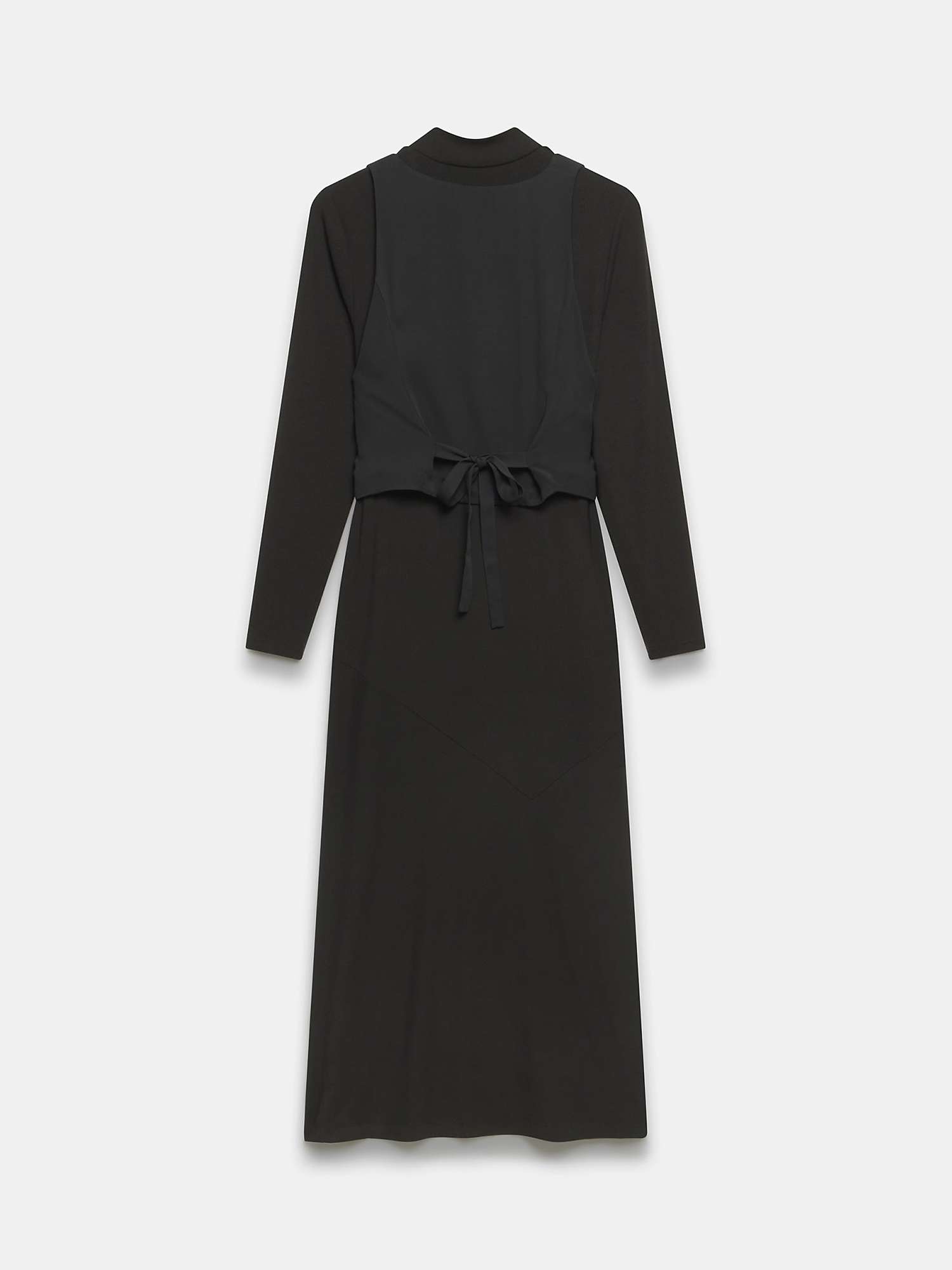 Buy Mint Velvet Waistcoat Midi Dress, Black Online at johnlewis.com