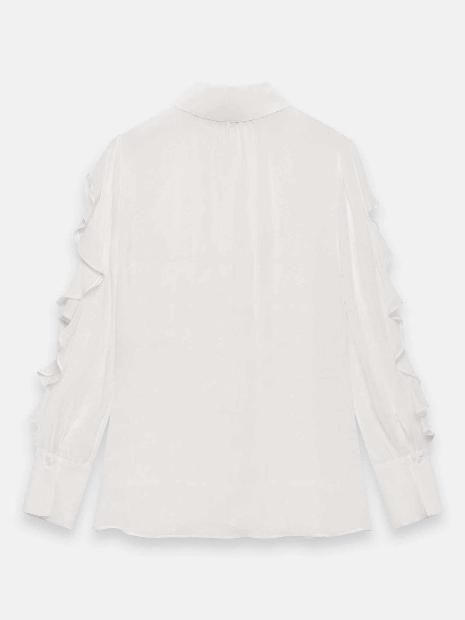 Buy Mint Velvet Ruffled Shirt, Cream Online at johnlewis.com