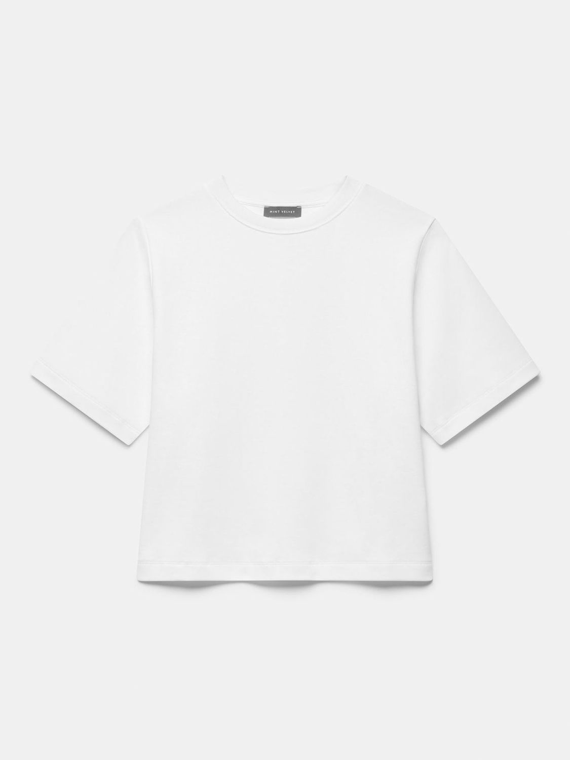 Mint Velvet Ultimate Cotton T-Shirt, White, XS