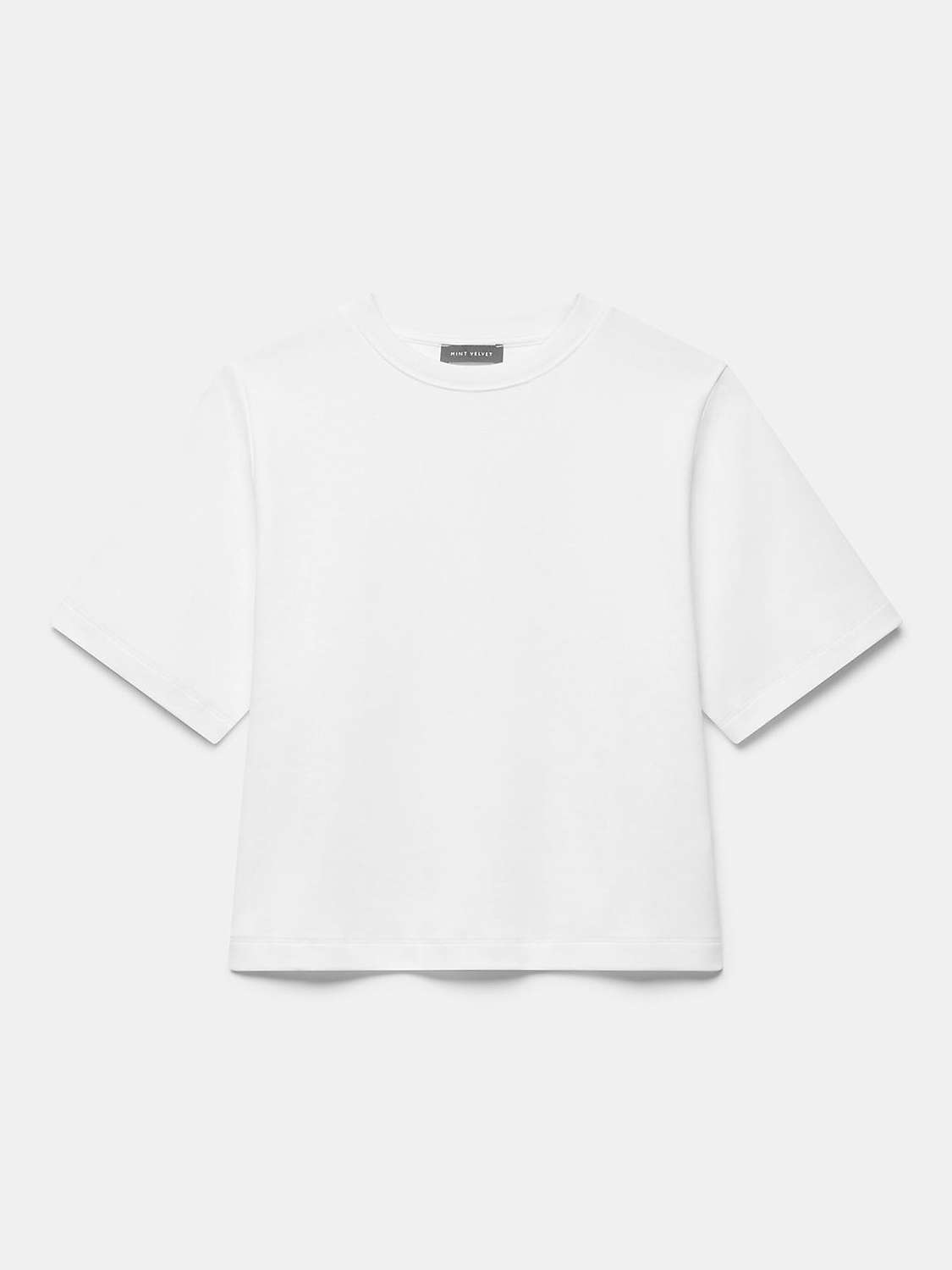 Buy Mint Velvet Ultimate Cotton T-Shirt, White Online at johnlewis.com