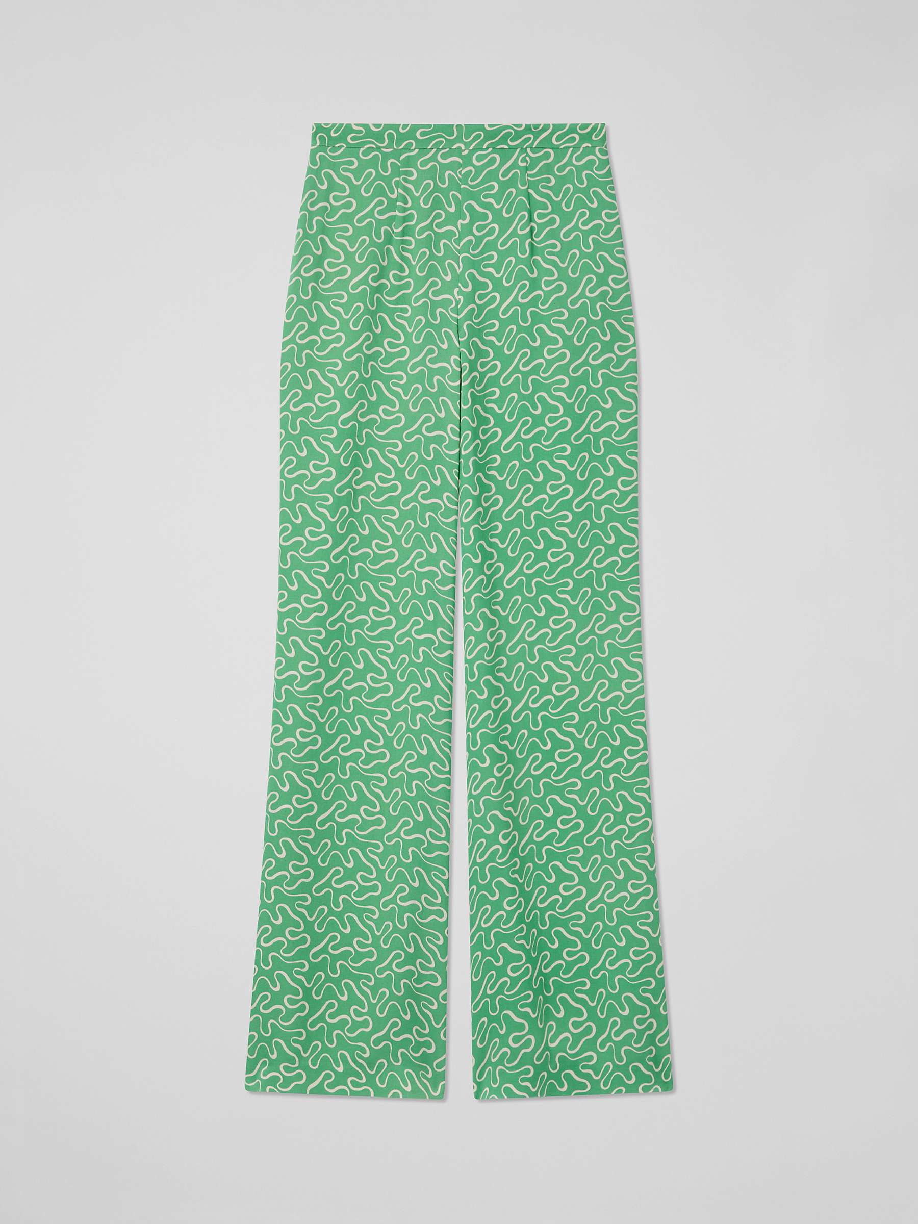 Buy L.K.Bennett Royal Ascot Esme Wide Leg Trousers, Green Online at johnlewis.com