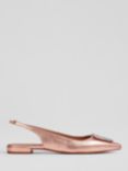 L.K.Bennett Luana Leather Slingback Shoes, Gold Copper