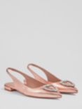 L.K.Bennett Luana Leather Slingback Shoes, Gold Copper, Gold Copper