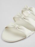 L.K.Bennett Jayla Triple Strap Flat Sandals, Cream, Cream