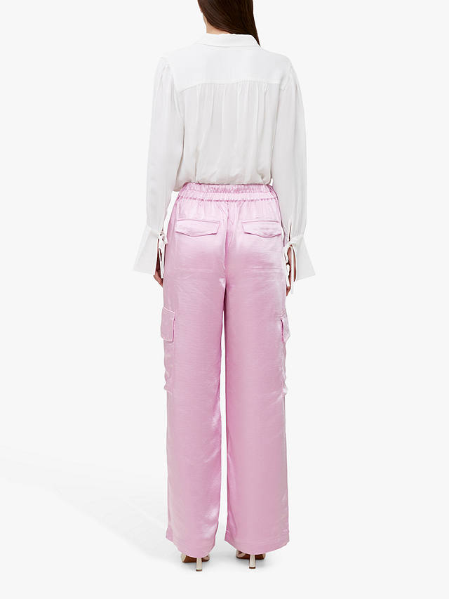 French Connection Chloetta Cargo Trousers, Strawberry Shake    