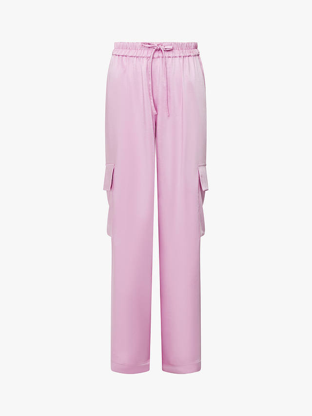 French Connection Chloetta Cargo Trousers, Strawberry Shake    
