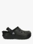 Crocs Kids' Classic Lined Clog, Black