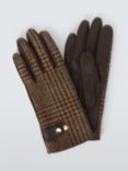 John Lewis Check Wool Gloves, Multi