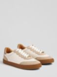 L.K.Bennett Runner Colourblock Leather Trainers, Beige/Multi