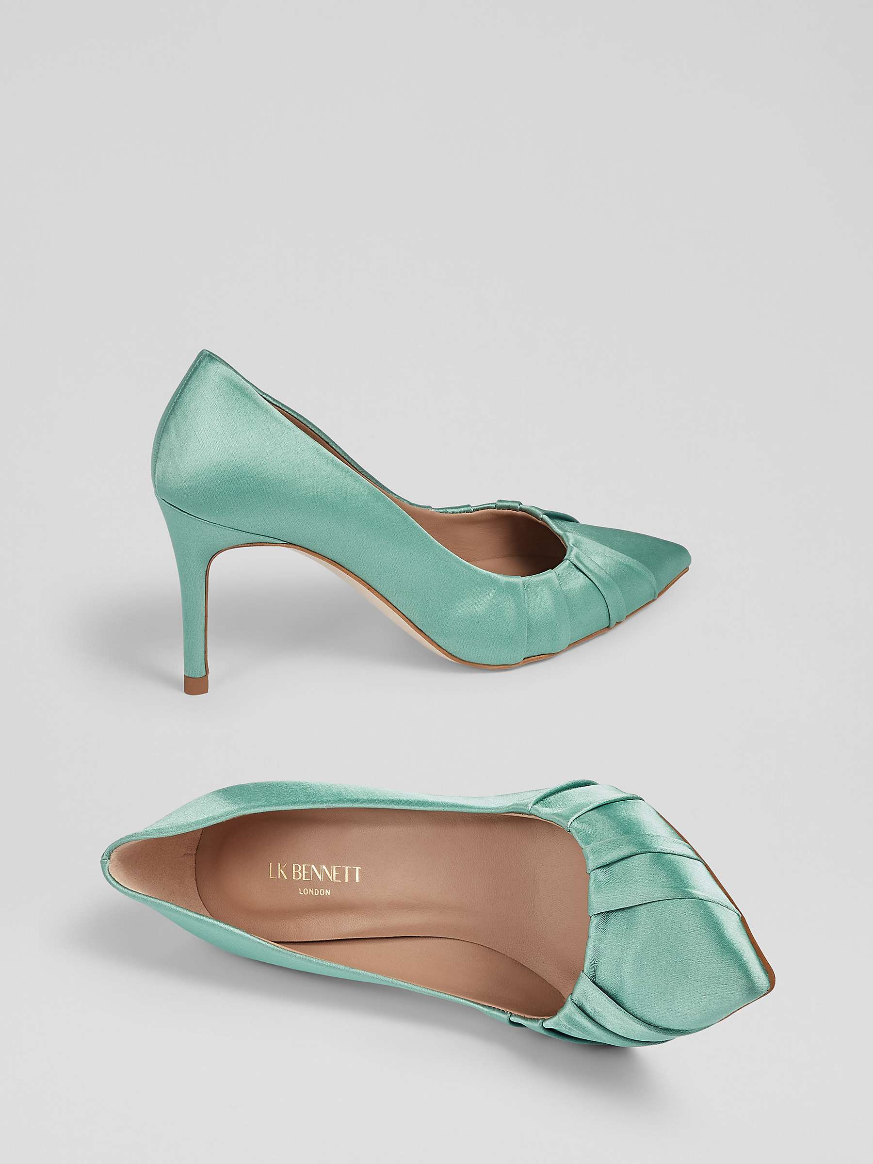 Buy L.K.Bennett Florena Pleated Satin Court Shoes Online at johnlewis.com