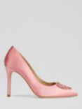 L.K.Bennett Luella Satin Court Closed, Pin-Baby Pink