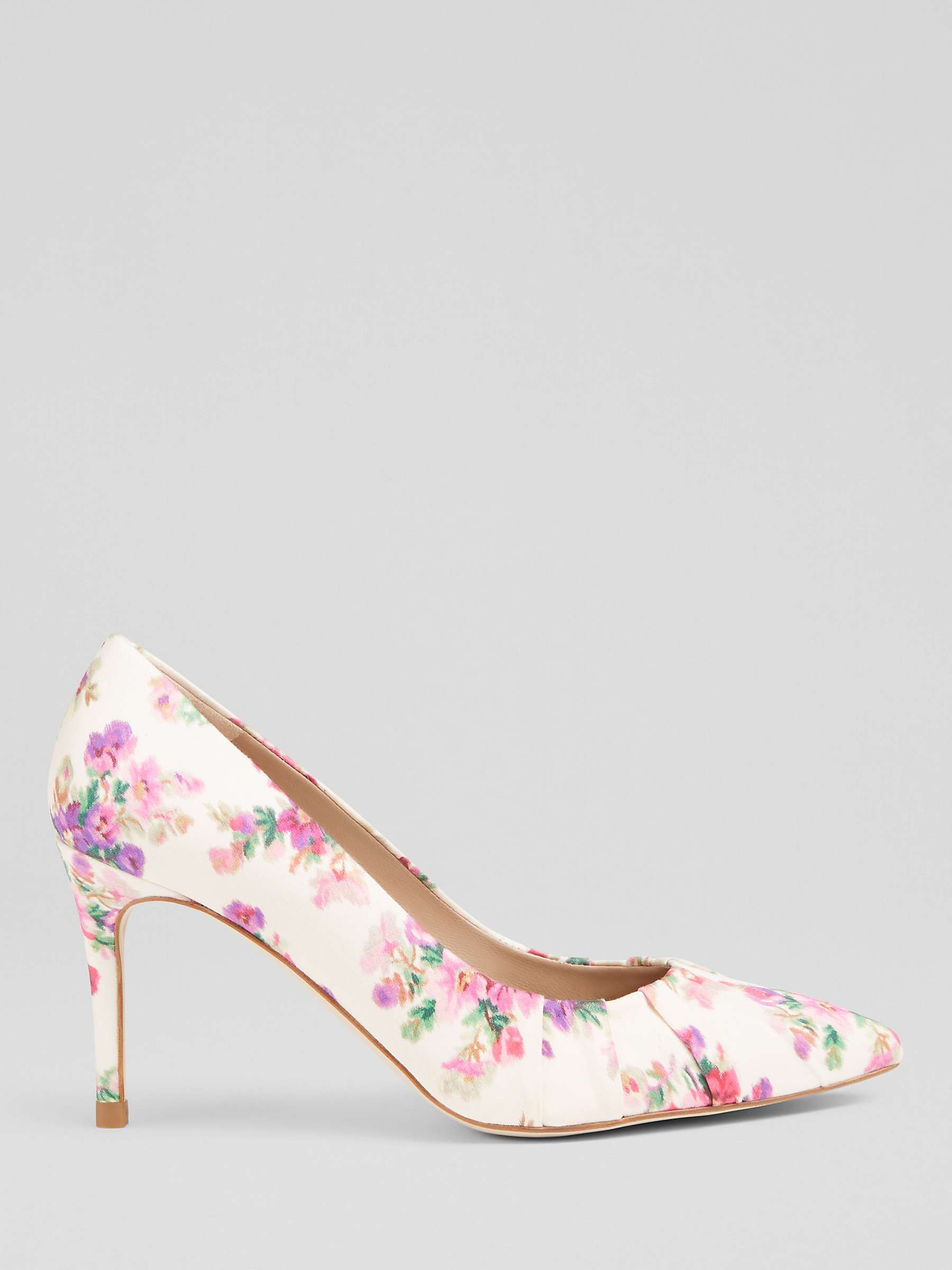 Buy L.K.Bennett Florena Floral Print Fabric Court Shoes, Multi Online at johnlewis.com