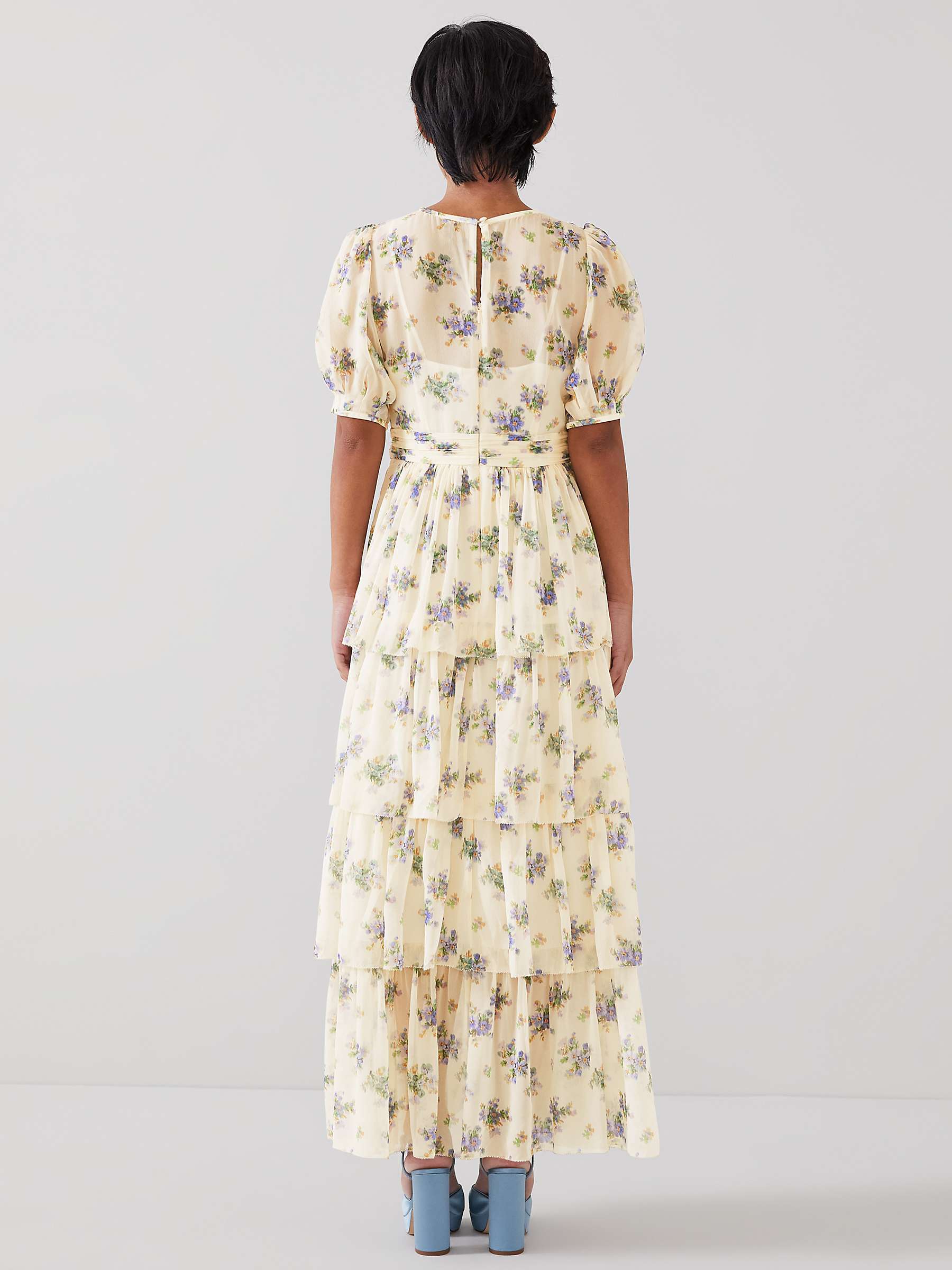 Buy L.K.Bennett Petite Royal Ascot Bouvier Silk Maxi Dress, Cream Online at johnlewis.com