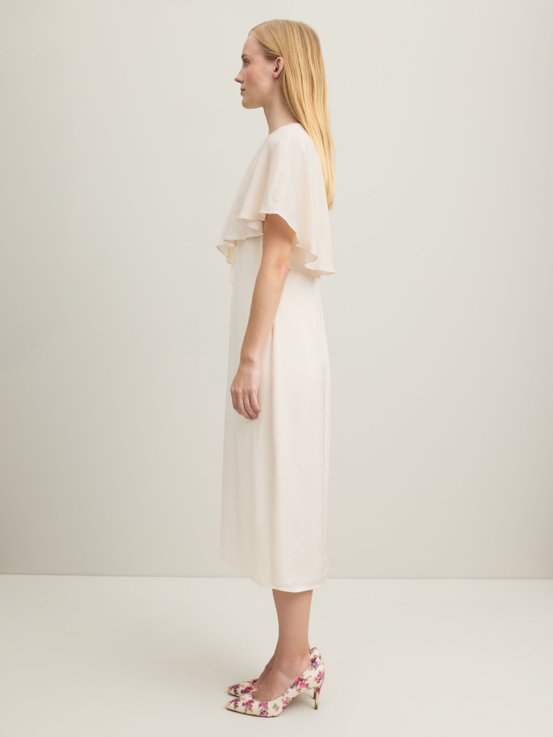 Buy L.K.Bennett Royal Ascot Sadie Knee Length Dress, Cream/Ivory Online at johnlewis.com