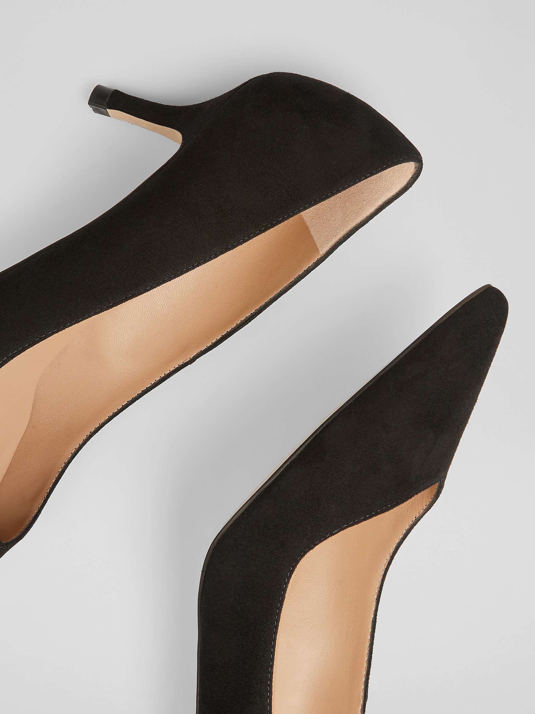 Buy L.K.Bennett Farah Mid Heel Suede Court Shoes Online at johnlewis.com