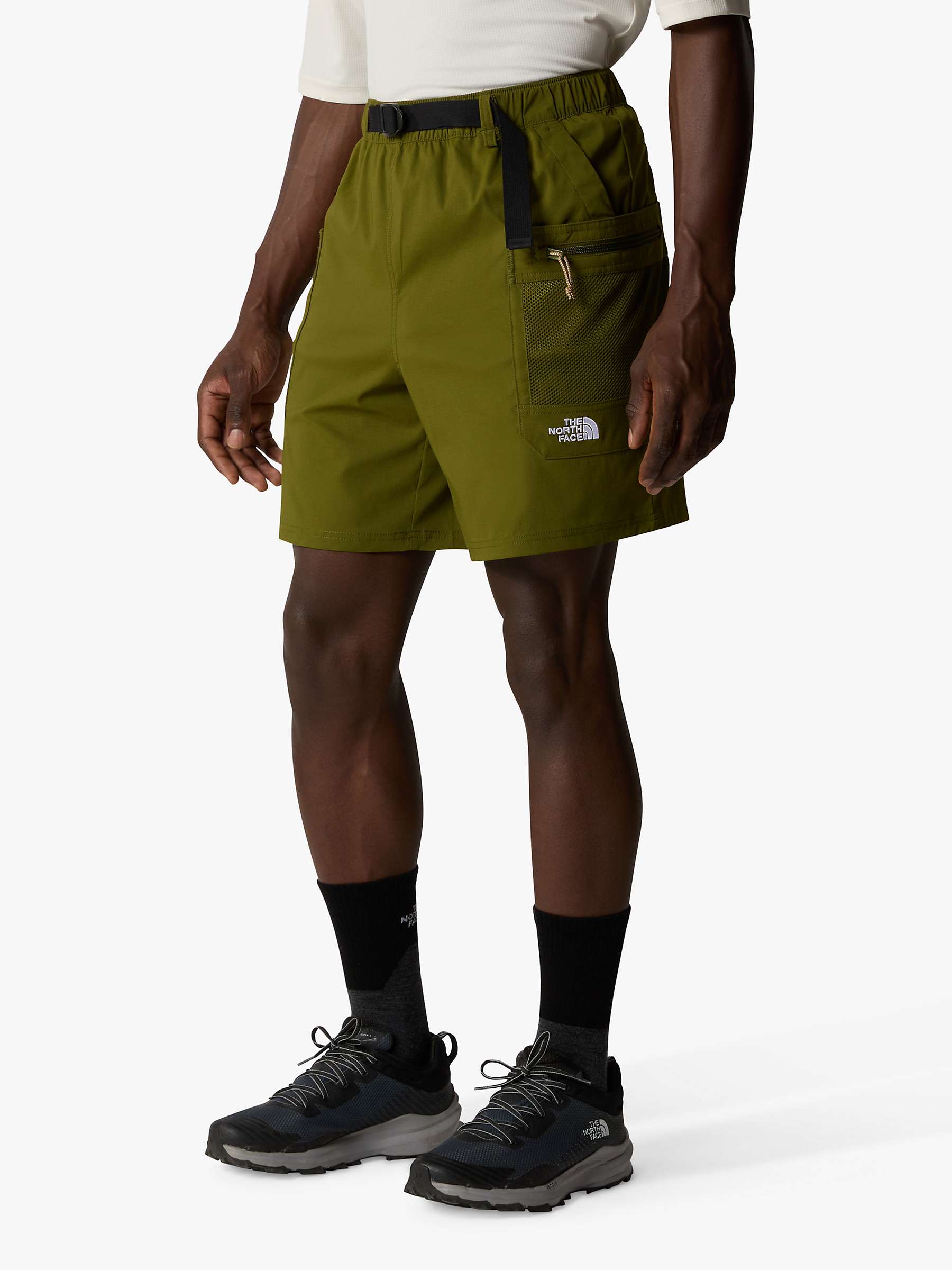 Buy The North Face Belted Relax Fit Shorts, Forest Olive Online at johnlewis.com