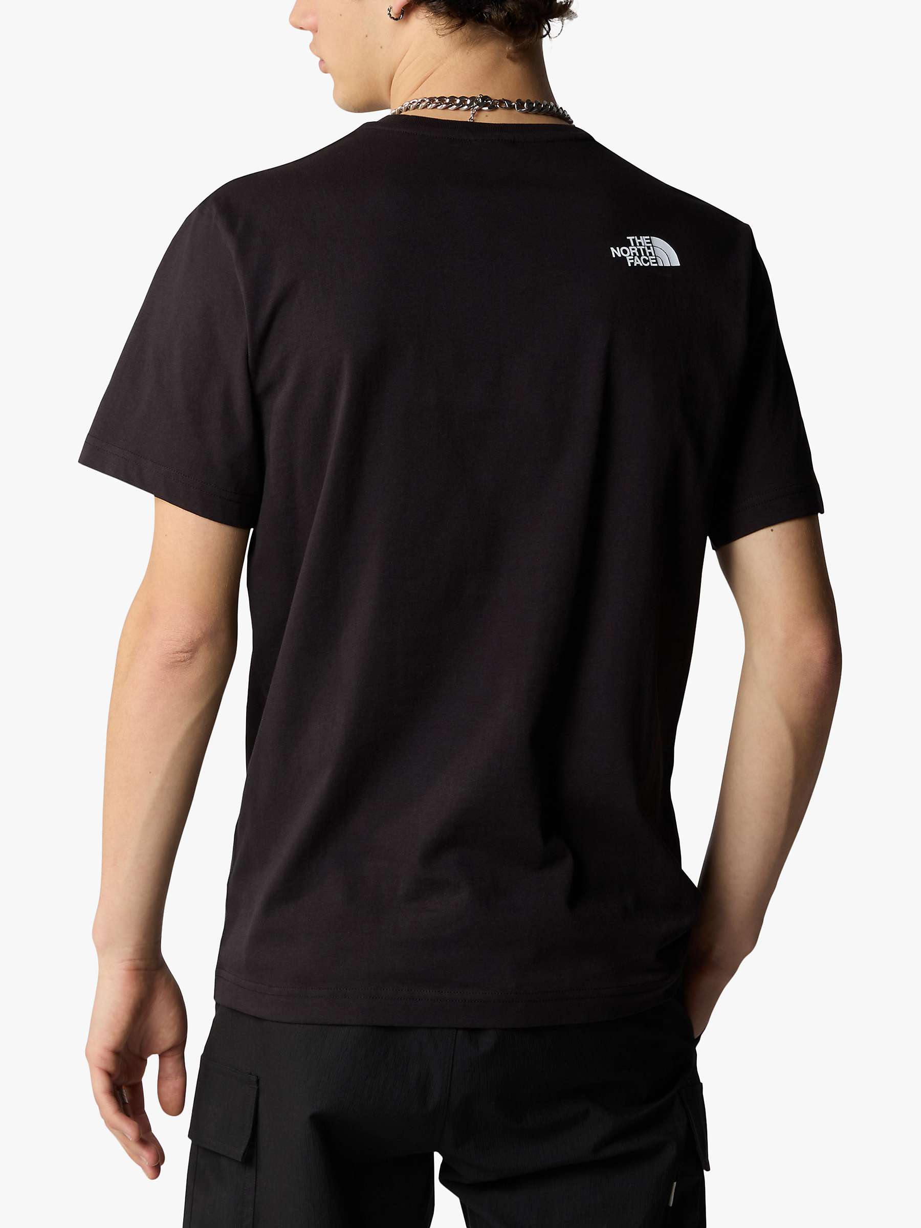 Buy The North Face Short Sleeve Wood Dome T-Shirt, Black Online at johnlewis.com