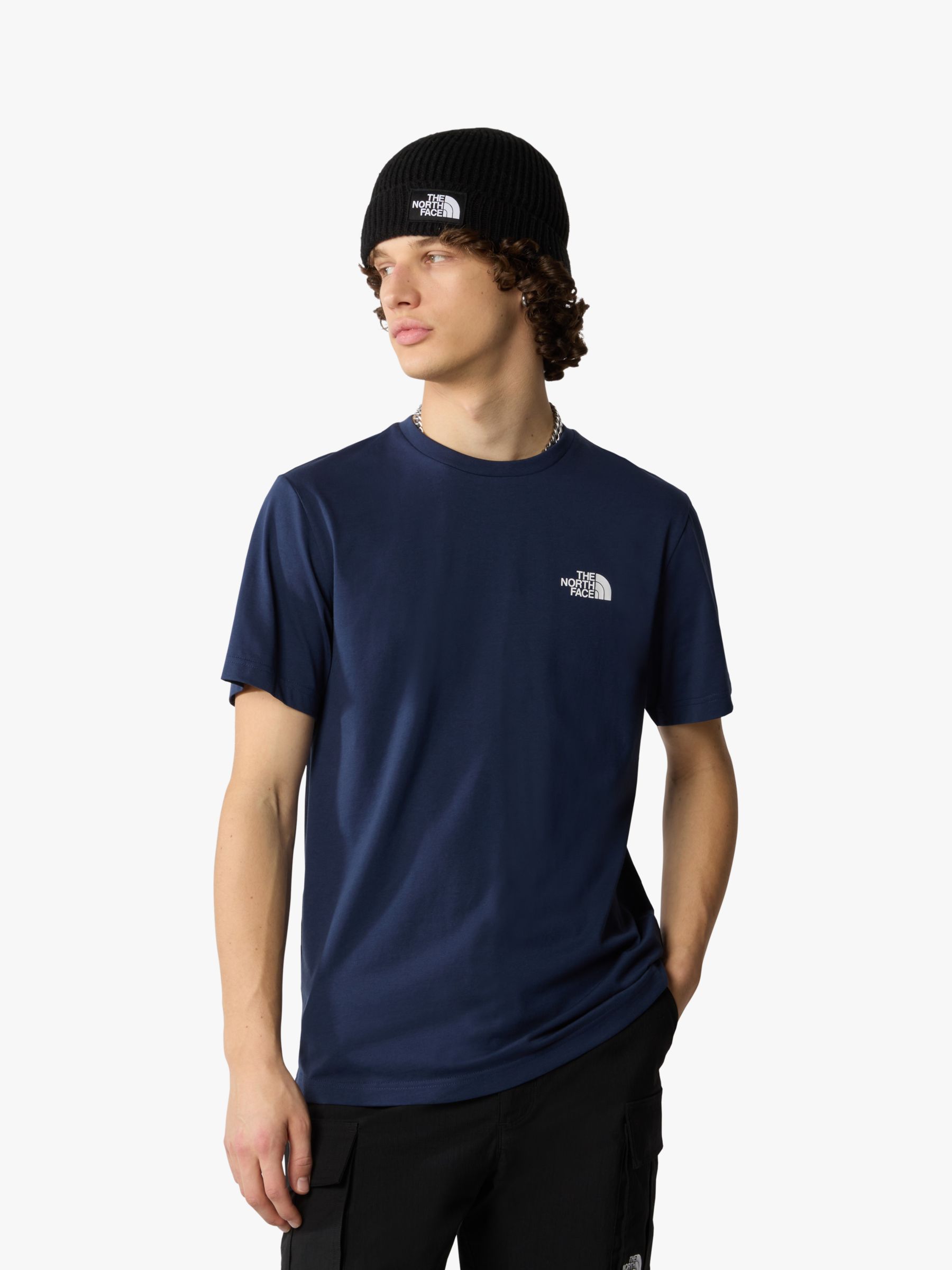 The North Face Short Sleeve Dome T-Shirt, Navy at John Lewis & Partners
