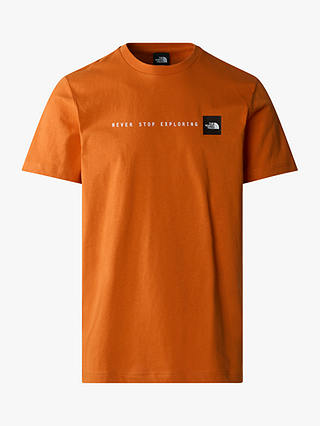 The North Face Short Sleeve Never Stop Exploring T-Shirt, Desert Rust