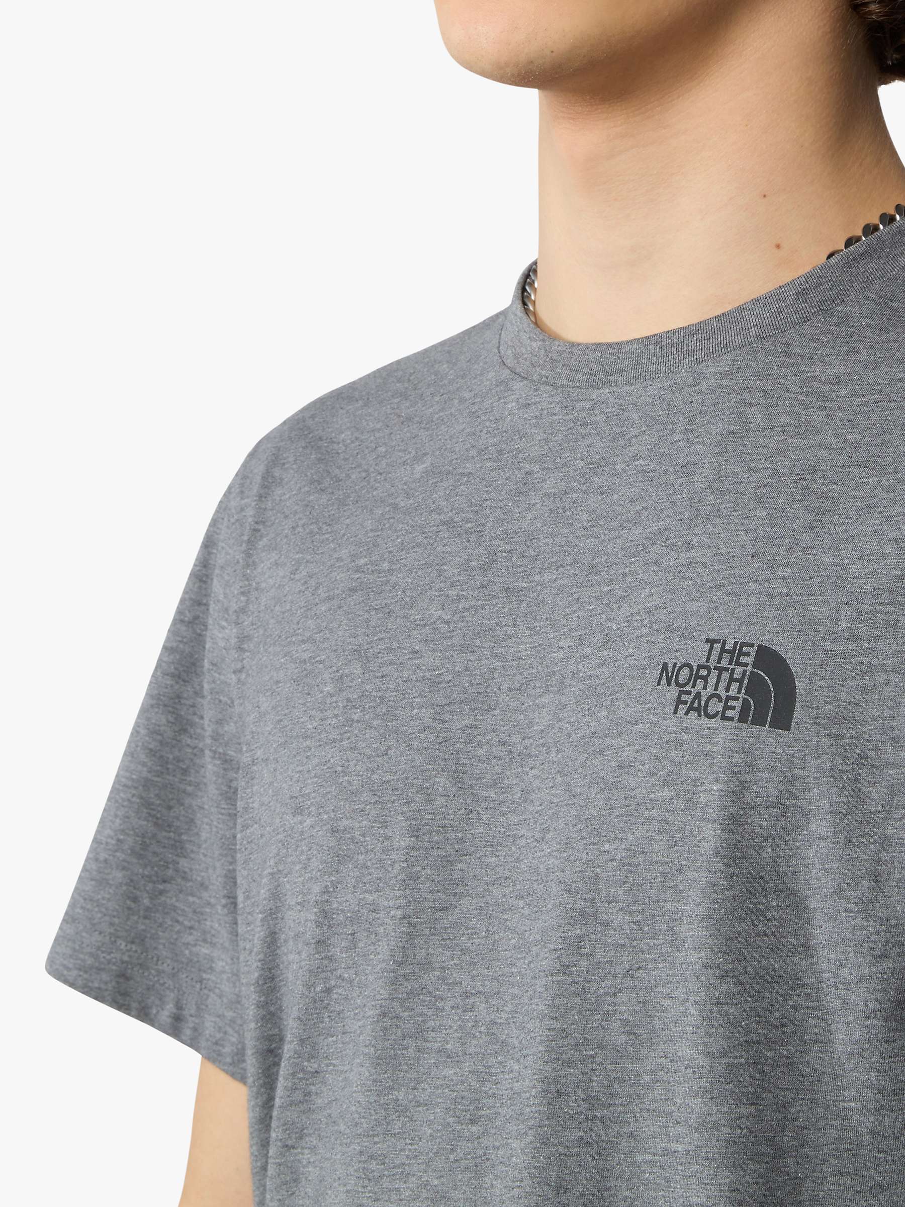 Buy The North Face Dome Short Sleeve T-Shirt, Grey Heather Online at johnlewis.com