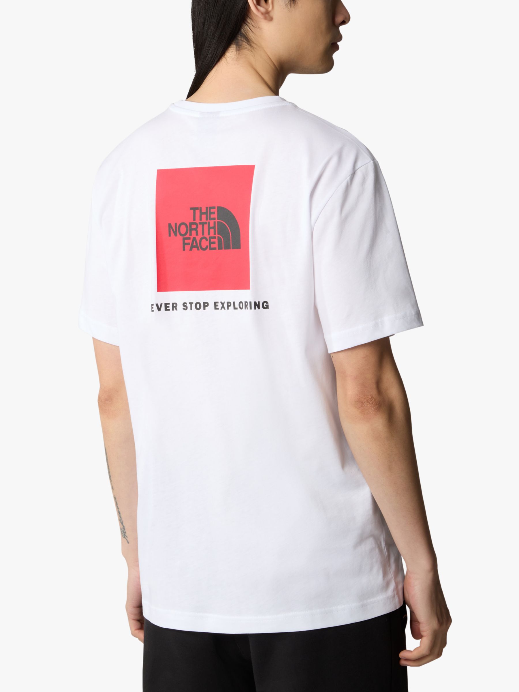 Buy The North Face Redbox Logo Short Sleeve T-Shirt, White Online at johnlewis.com