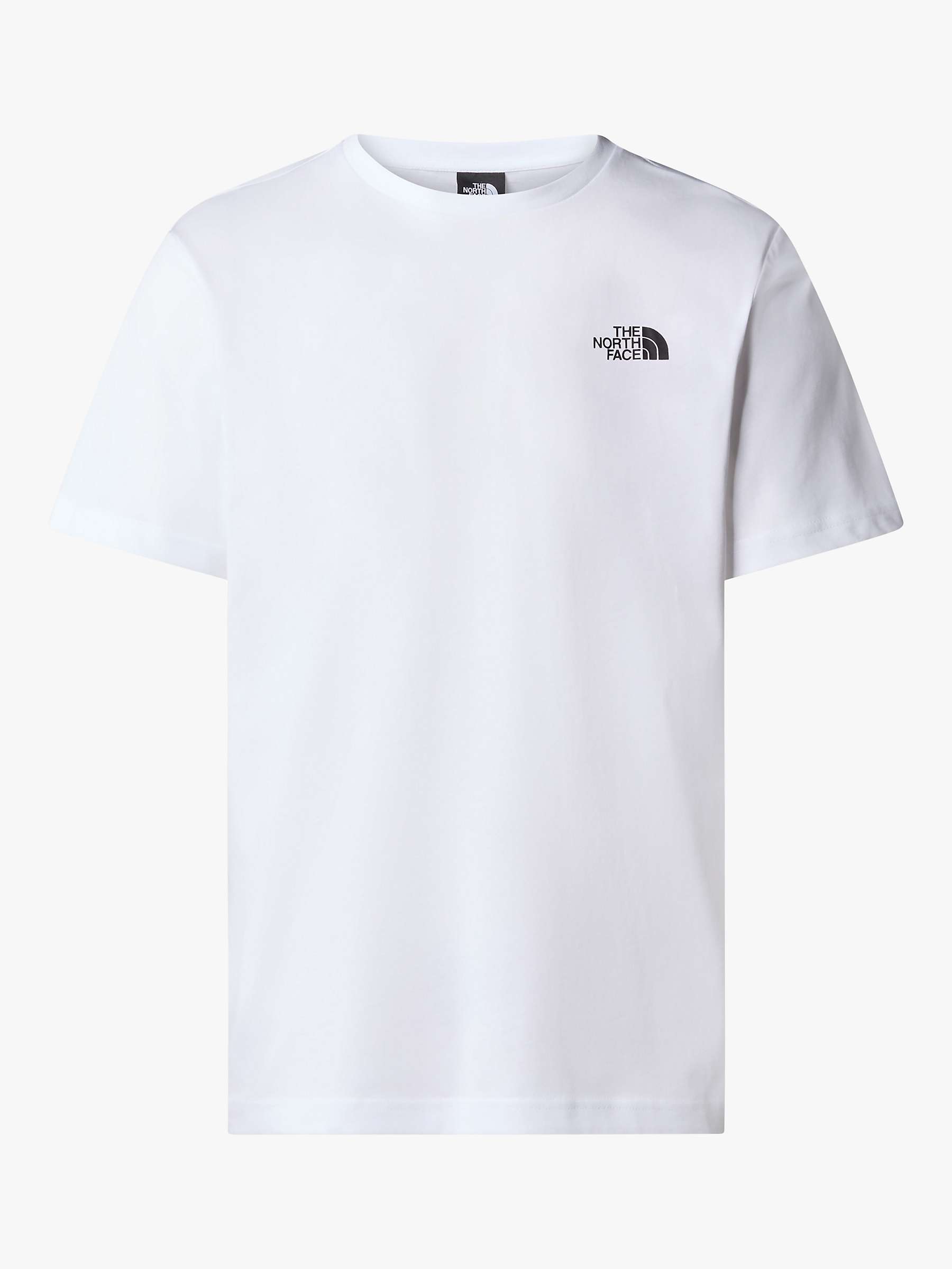 Buy The North Face Redbox Logo Short Sleeve T-Shirt, White Online at johnlewis.com