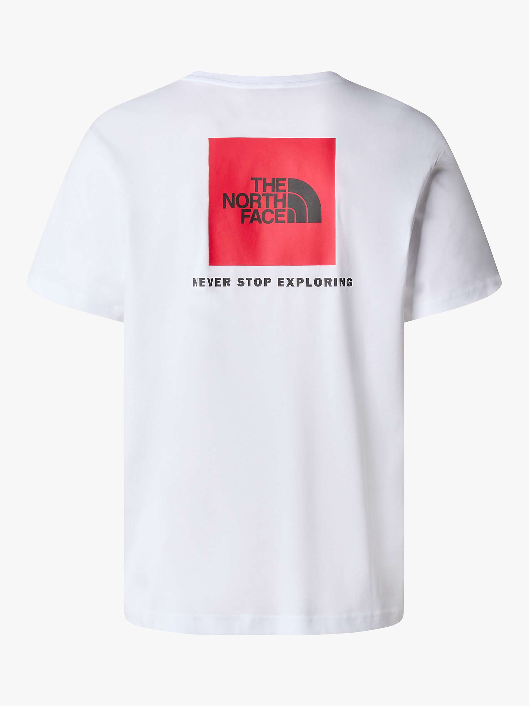 Buy The North Face Redbox Logo Short Sleeve T-Shirt, White Online at johnlewis.com