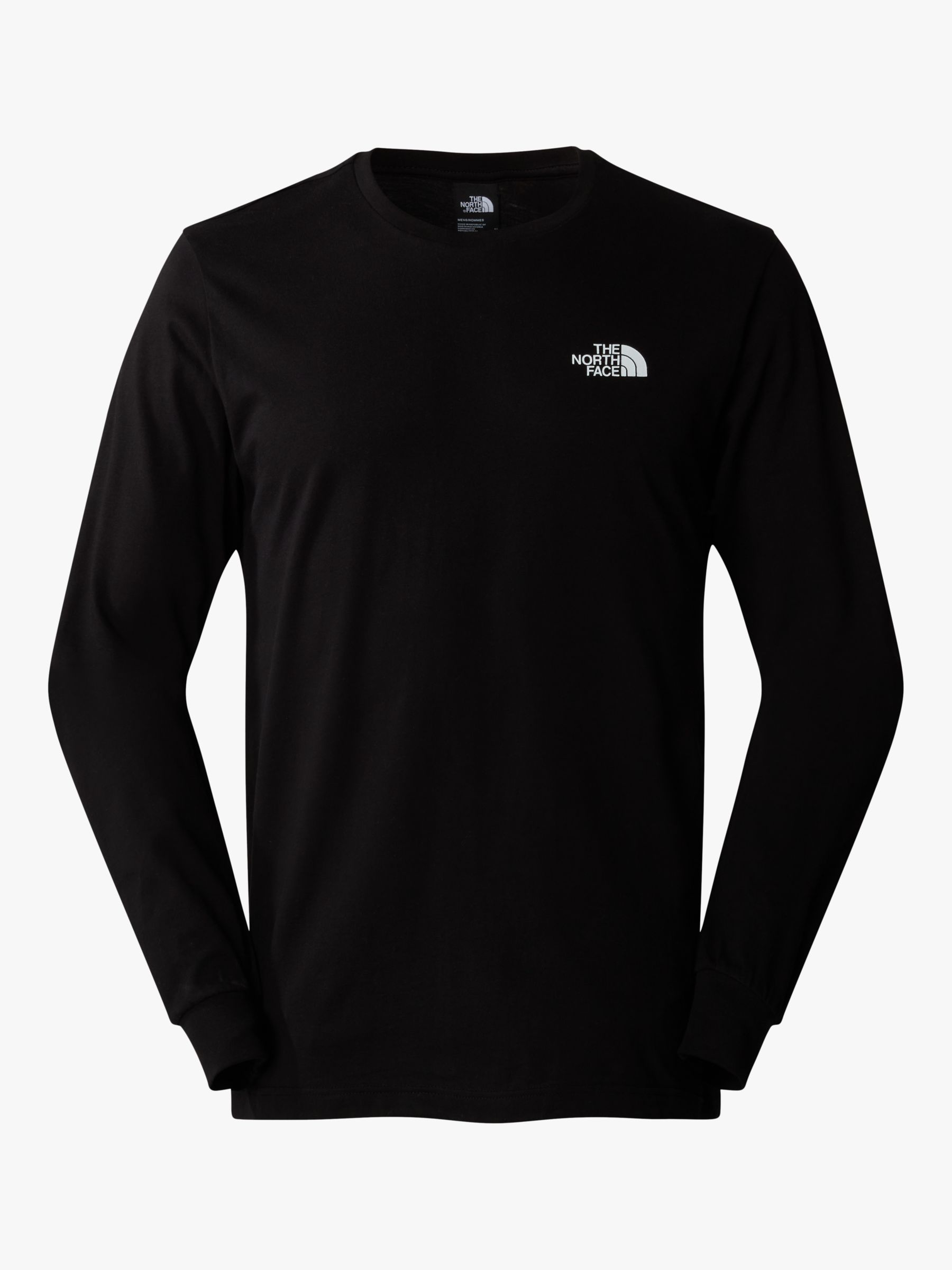 The North Face Easy Long Sleeve T-Shirt, Black, XL