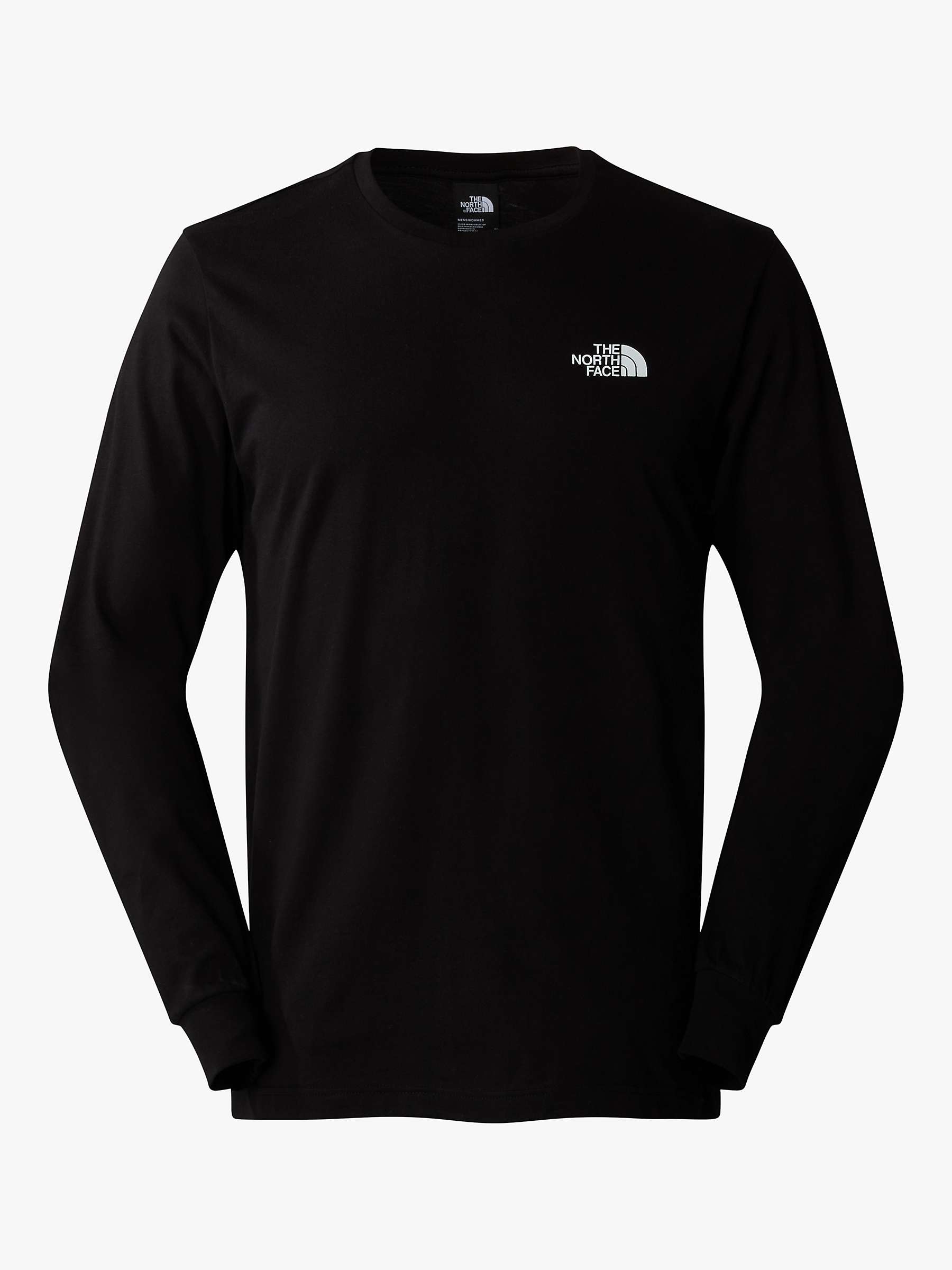 Buy The North Face Easy Long Sleeve T-Shirt, Black Online at johnlewis.com