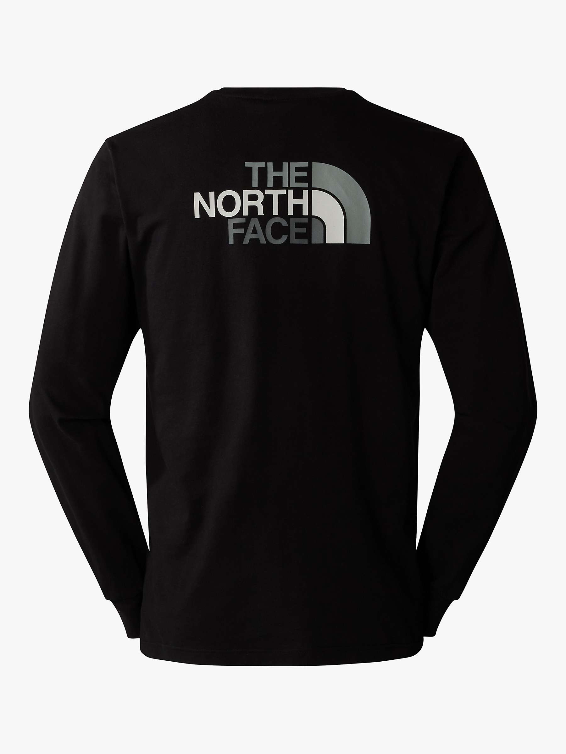 Buy The North Face Easy Long Sleeve T-Shirt, Black Online at johnlewis.com