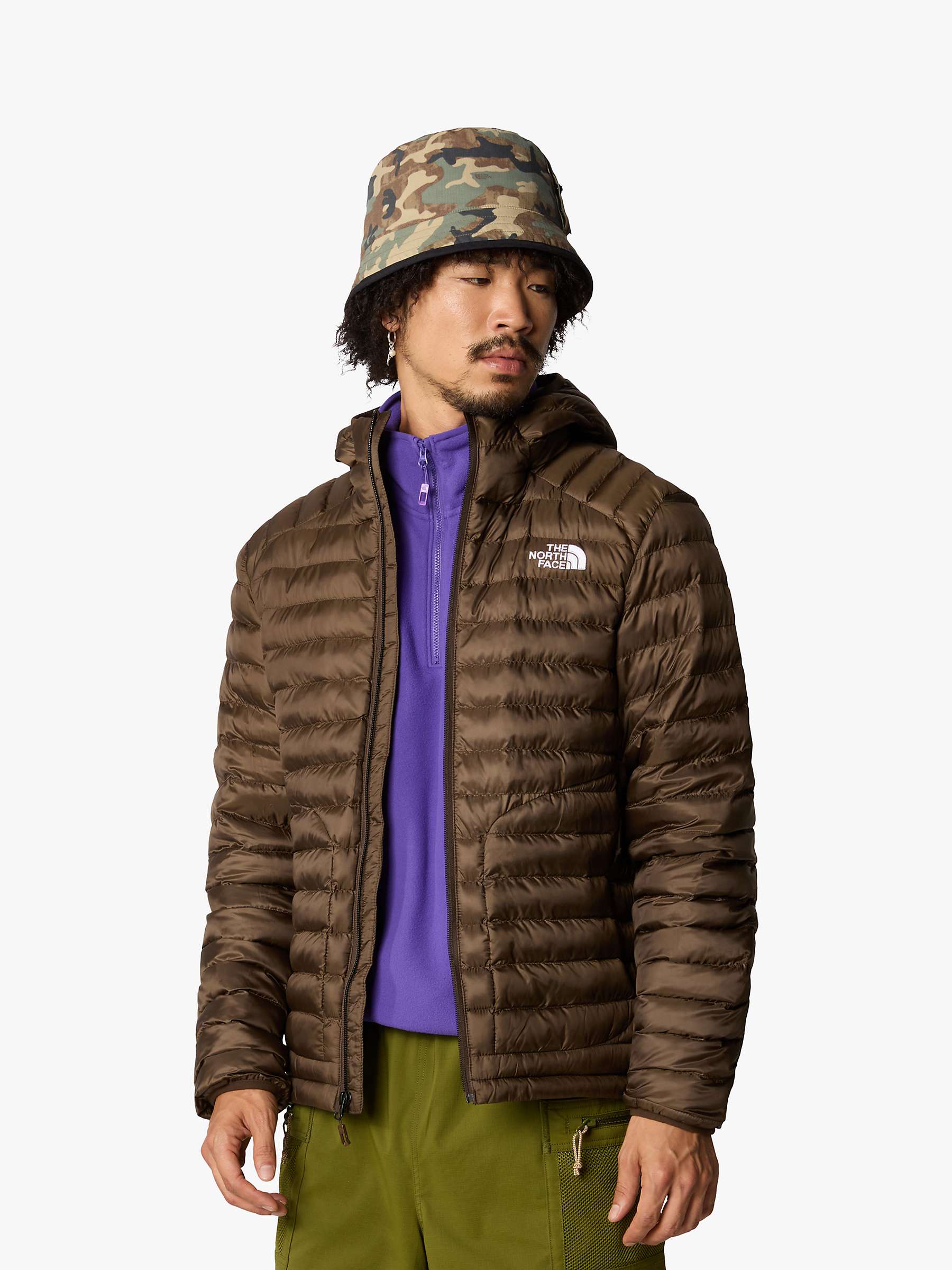 Buy The North Face Hula Hooded Jacket, Brown Online at johnlewis.com