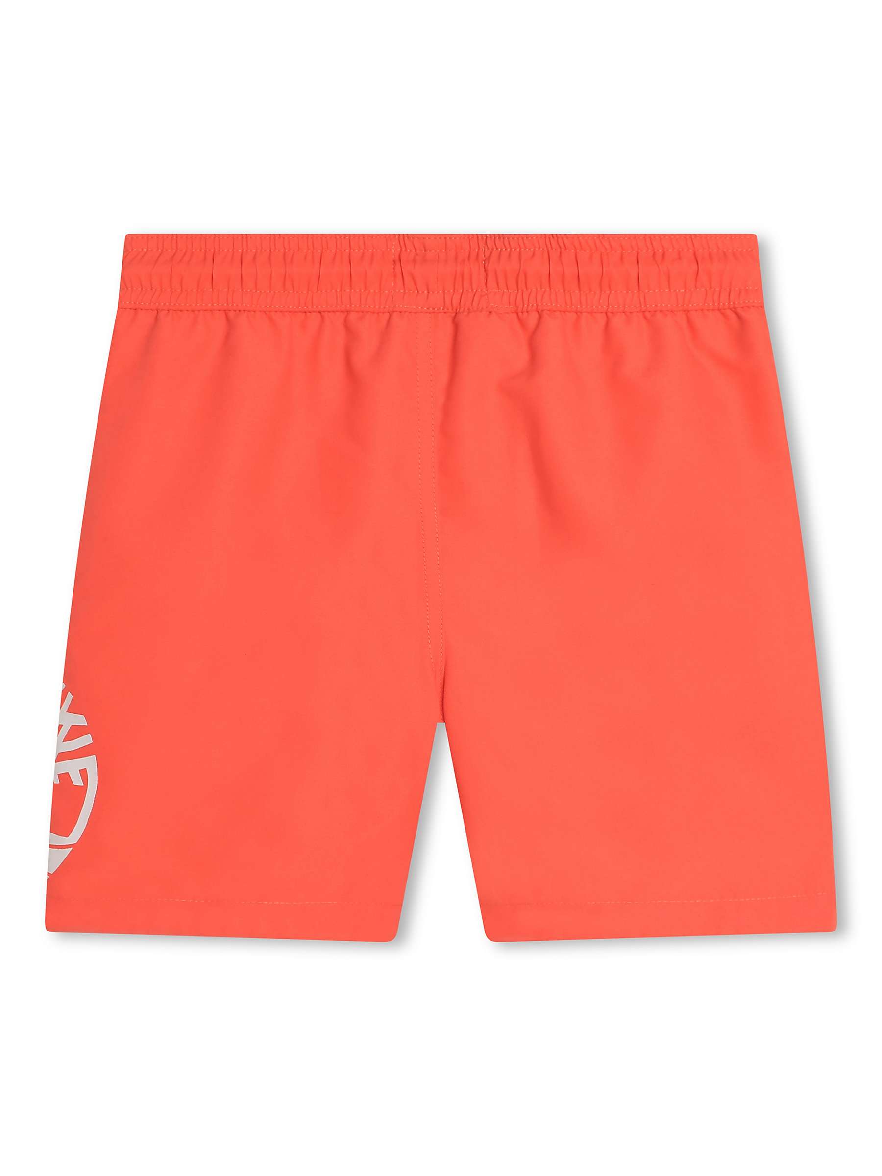 Buy Timberland Kids' Logo Block Swim Shorts, Orange Online at johnlewis.com