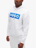 HUGO Nalves 100 Hoodie, White/Blue
