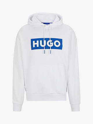 HUGO Nalves 100 Hoodie, White/Blue