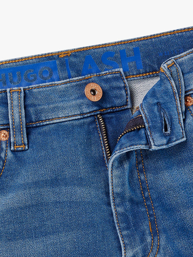 HUGO Ash Slim Fit Jeans, Medium Blue