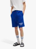 HUGO Nomario Cotton Logo Shorts, Open Blue, Open Blue