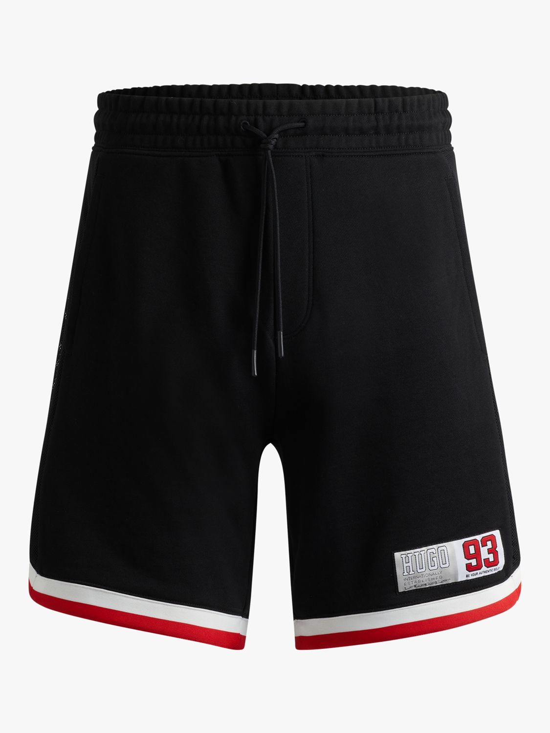 Buy HUGO Danopy Relaxed Fit French Terry Shorts, Black Online at johnlewis.com