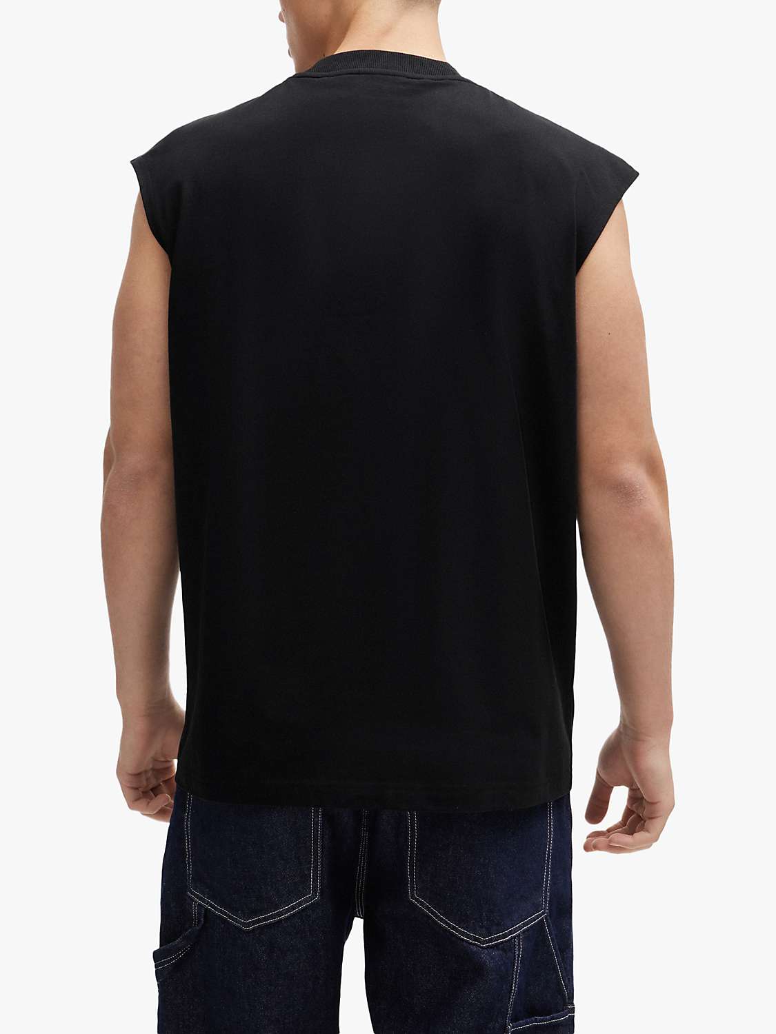 Buy HUGO Navertz Short Sleeve T-Shirt, Black Online at johnlewis.com