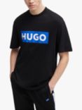 HUGO Nico Logo Print T-Shirt, Black