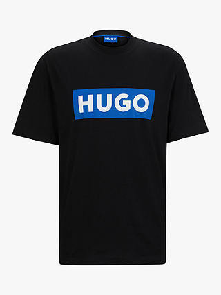 HUGO Nico Logo Print T-Shirt, Black