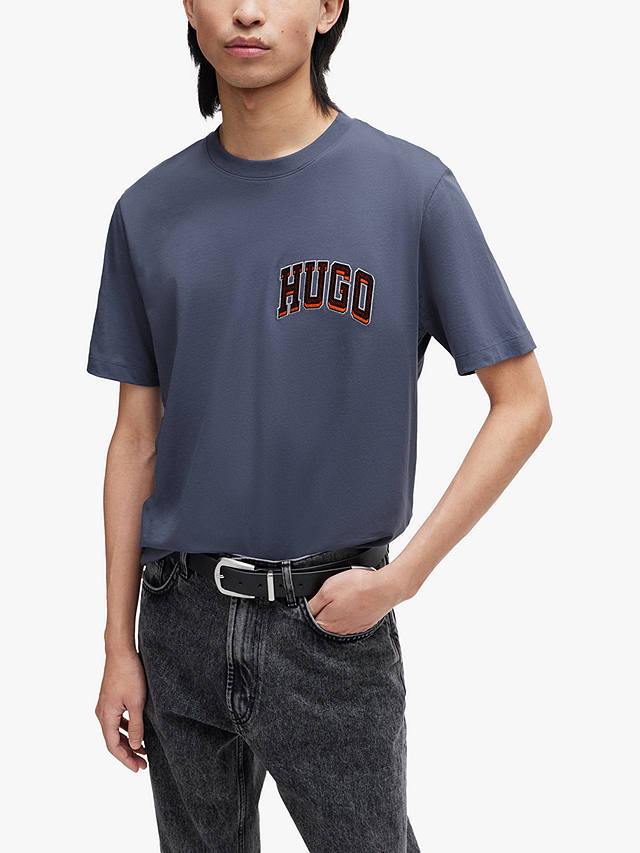 HUGO Dasko 462 Short Sleeve T-Shirt, Blue