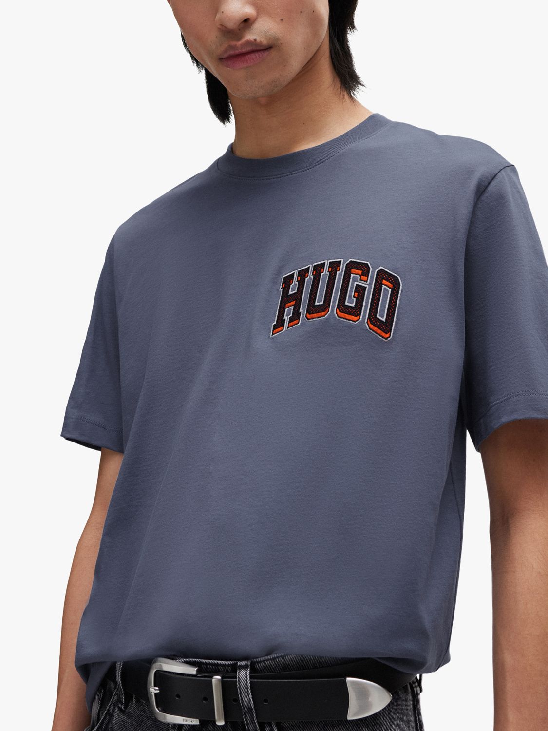 HUGO Dasko 462 Short Sleeve T-Shirt, Blue, XL