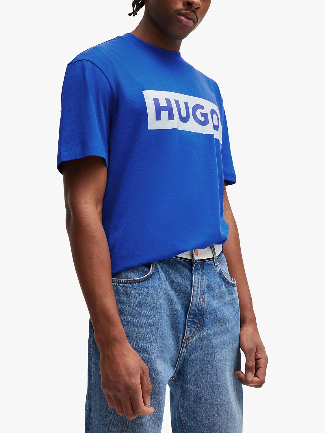 Buy HUGO Nico Logo Print T-Shirt Online at johnlewis.com
