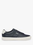 HUGO BOSS Aiden Cupsole Lace Up Trainers, Dark Blue