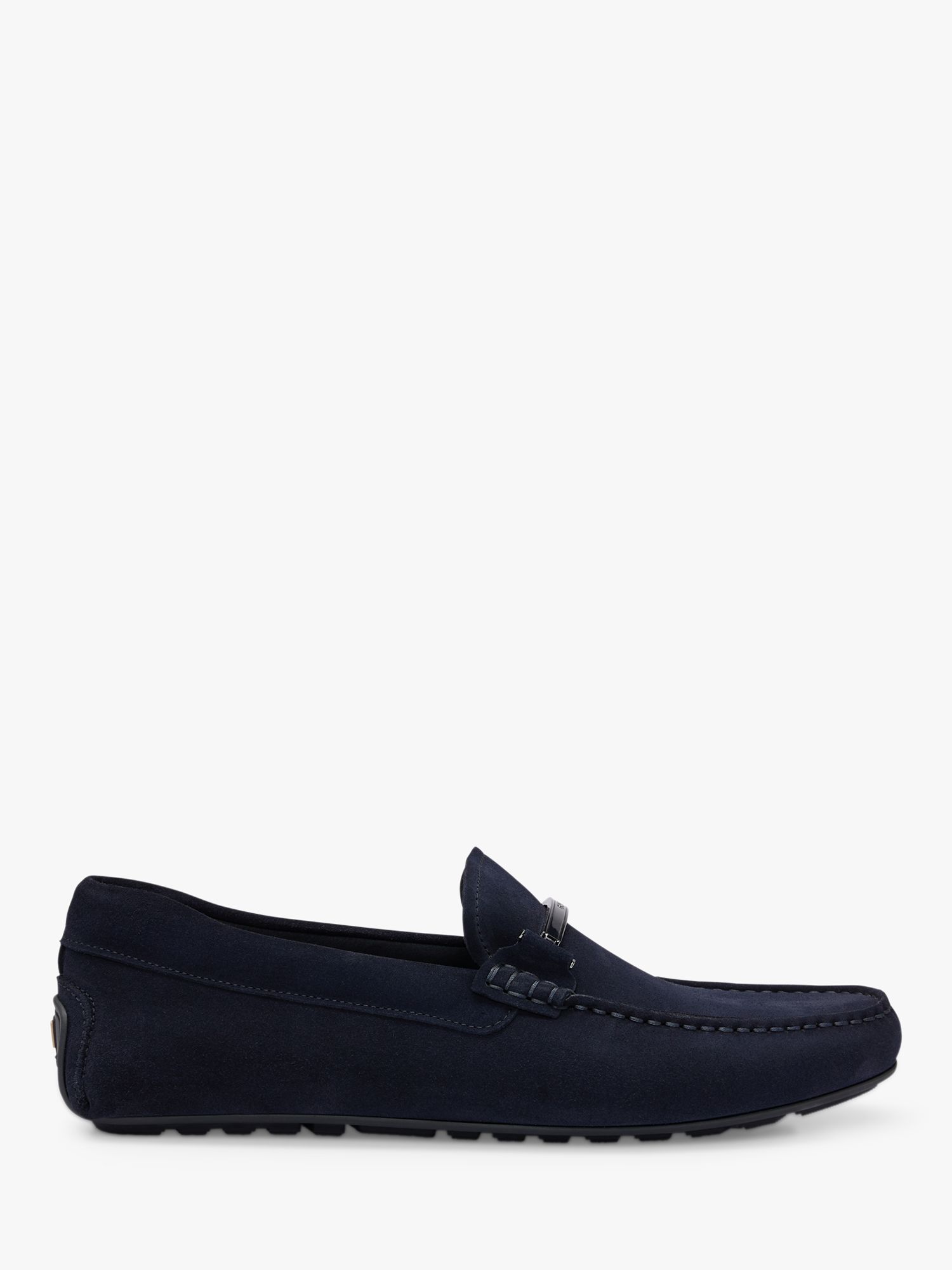 BOSS Noel Leather Loafers, Dark Blue, 10